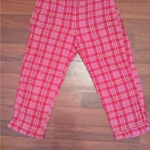 Women's Talbot's Pink Plaid Pajama Pants Large
